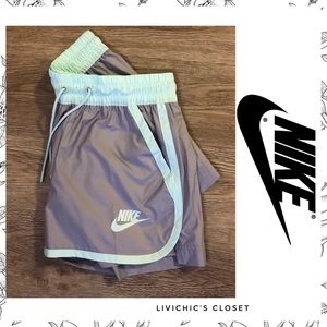 NWT NIKE Grey/Light Green Women’s Athletic Shorts